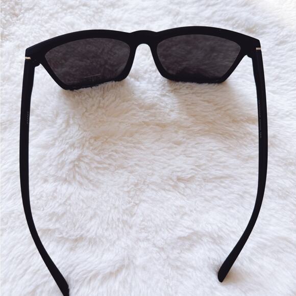 Ora Black Angular Frame Sunglasses - Picture 7 of 11